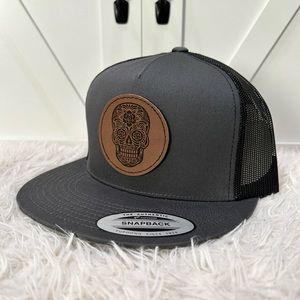 SnapBack Hat Sugar Skull Rose 🌹